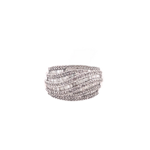 Sterling Silver 1.00 ct Diamond Ring