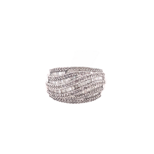 Sterling Silver 1.00 ct Diamond Ring