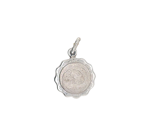 10kt White Gold Baptism Charm
