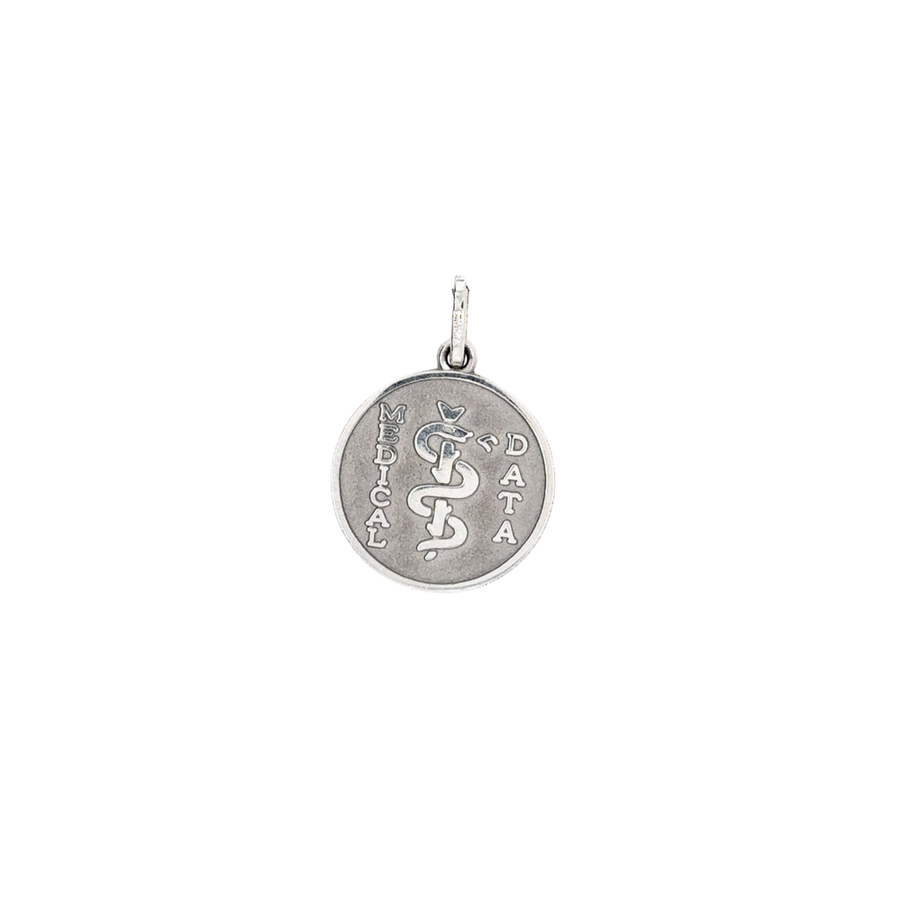 10kt White Gold Medic Alert Charm