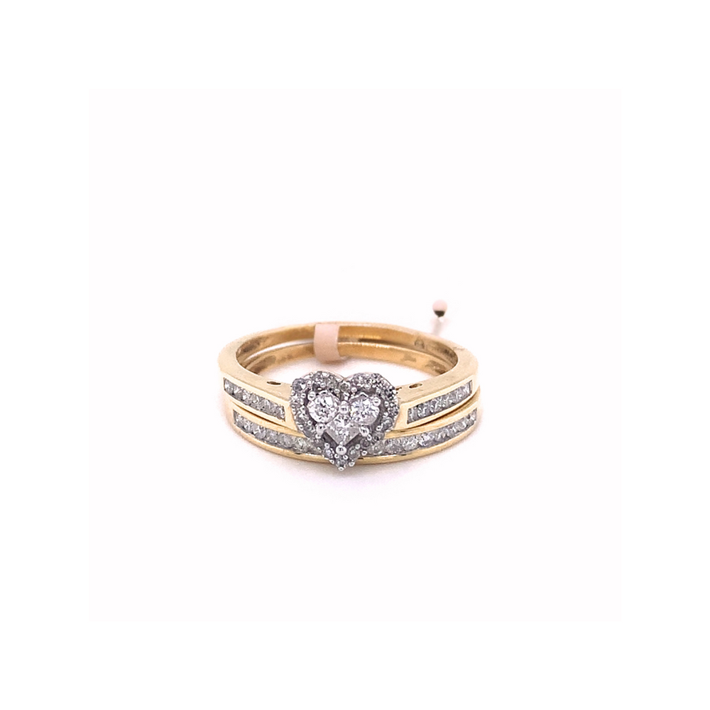 14k Yellow Gold Diamond Ring set