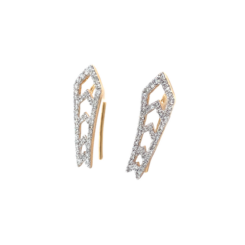 10kt Yellow Gold Diamond Earrings