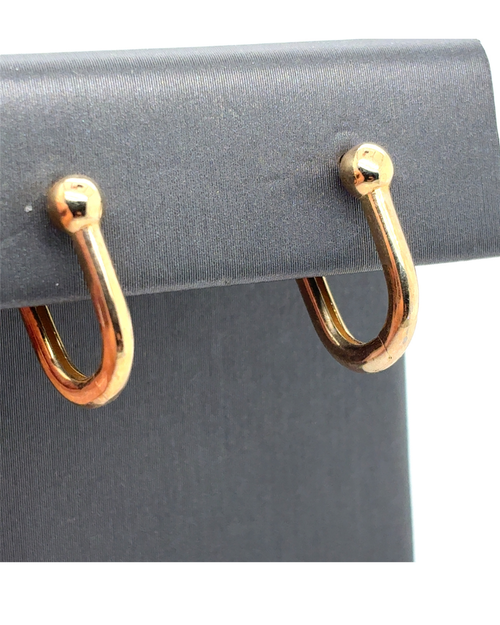 10kt Yellow Gold Fancy Hoop Earrings