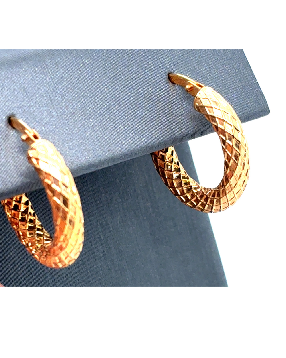 14kt Yellow Gold Fancy Hoop Earrings