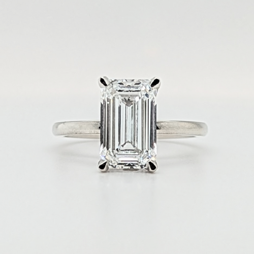 3ct Emerald Cut Engagement Ring - Special Price