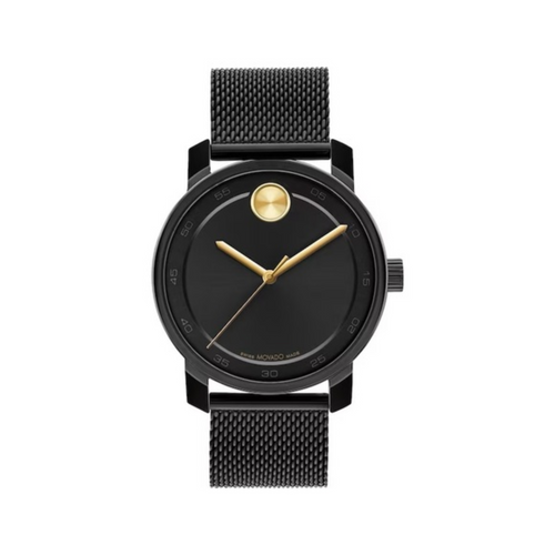 Movado BOLD Access Black Mesh Strap Watch 3600960 Final Sale