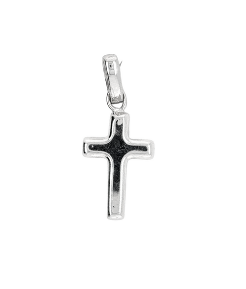 10kt White Gold Cross Charm