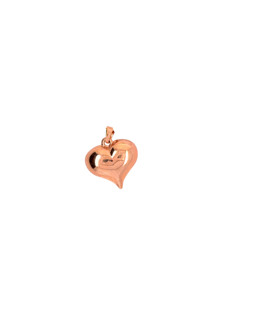 10kt Rose Gold Heart Charm