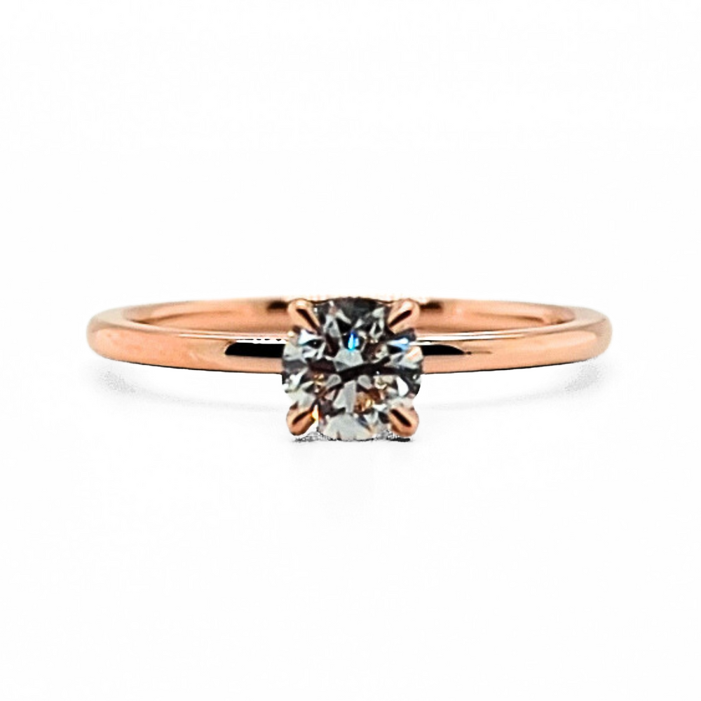 0.52ct Round Lab Grown Diamond Ring