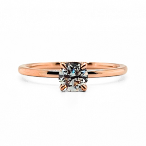 0.52ct Round Lab Grown Diamond Ring
