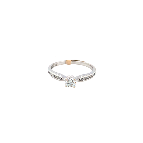 14kt White Gold .22cd + .11 Diamond Ring