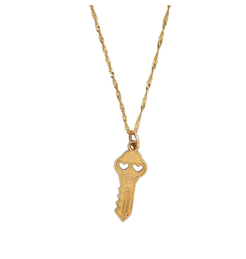 10kt Yellow Gold Key Pendant