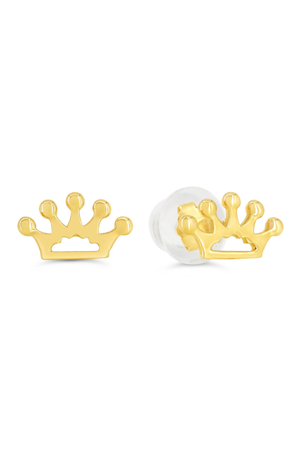 10kt Yellow Gold Crown Shape earrings