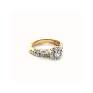 14k Yellow Gold Diamond Ring set