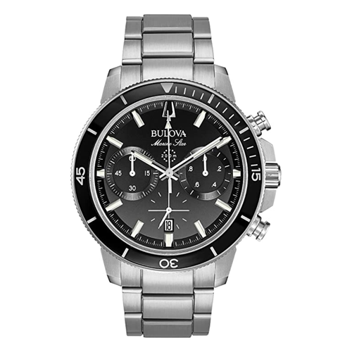 Bulova Chronograph Diver Stainless Steel Watch 96B272