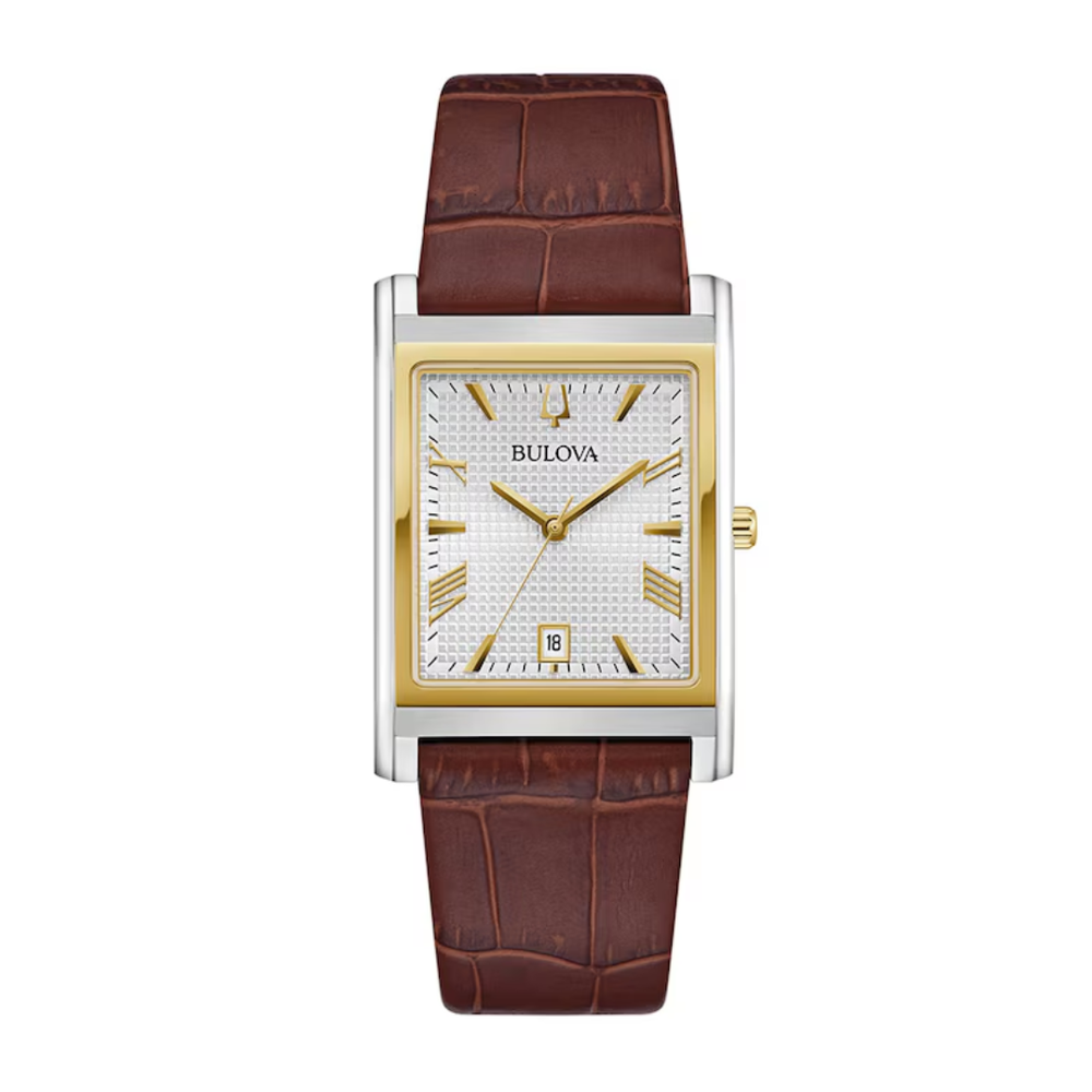 Bulova Classic Sutton Leather Tank Watch 98B430