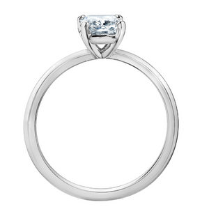 The Knife Edge Solitaire - Cushion Cut Lab Grown Diamond Solitaire - Customizable Engagement Ring
