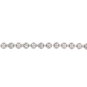 Sterling Silver with Diamonds Tennis Bracelet