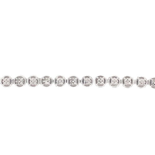 Sterling Silver with Diamonds Tennis Bracelet