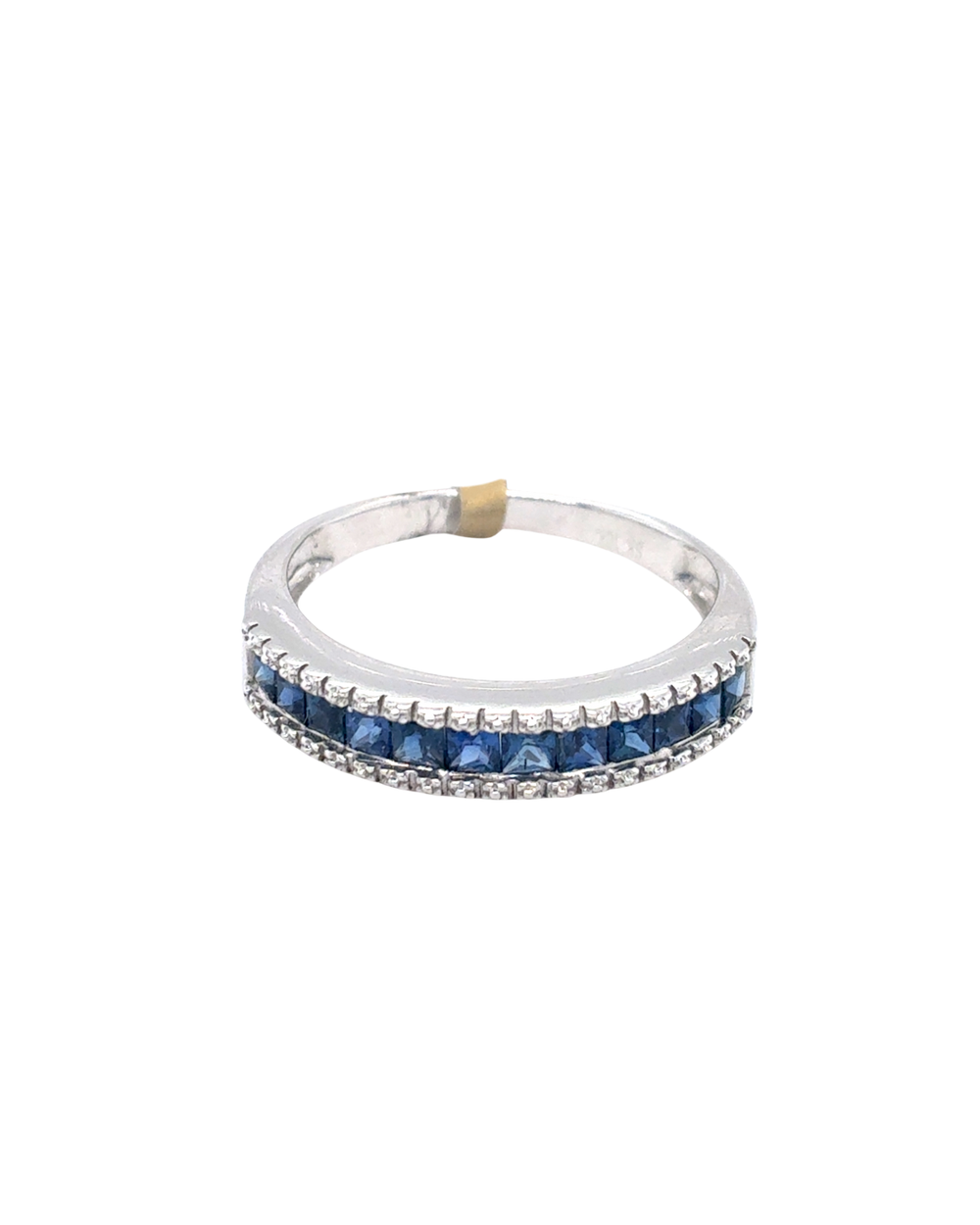 10kt White Gold Synthetic Sapphire Fancy Ring