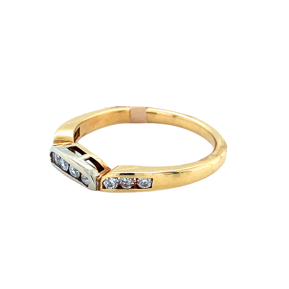 14kt Two-tone Gold .25tw Diamond Band