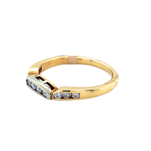 14kt Two-tone Gold .25tw Diamond Band