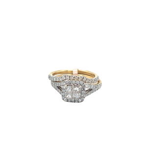 14k Yellow Gold Diamond Ring set
