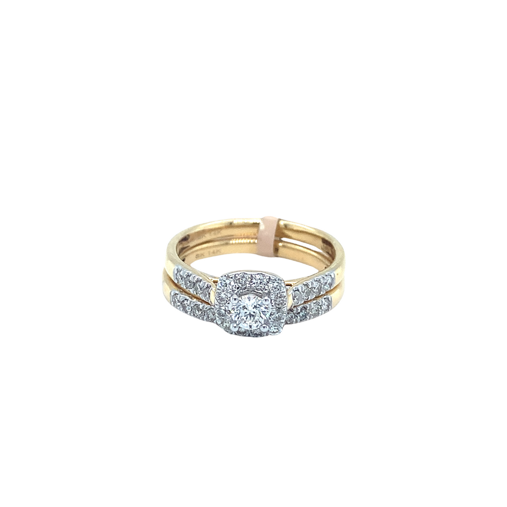 14k Yellow Gold Diamond Ring set