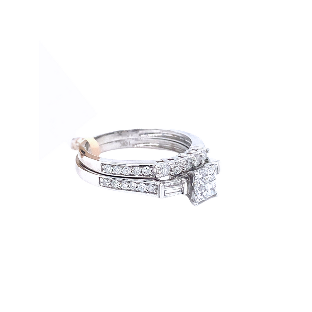 10kt White Gold Diamond Ring set