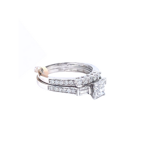 10kt White Gold Diamond Ring set