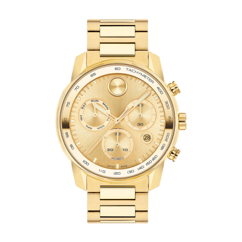 Movado BOLD Verso Gold Chronograph Watch 3600866