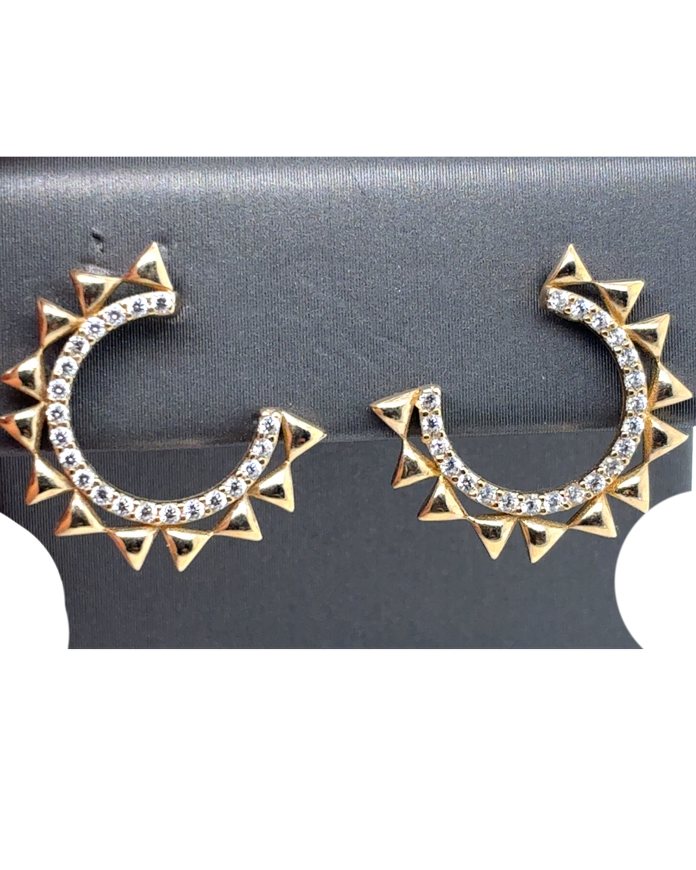 10kt Yellow Gold Fancy Hoop Earrings