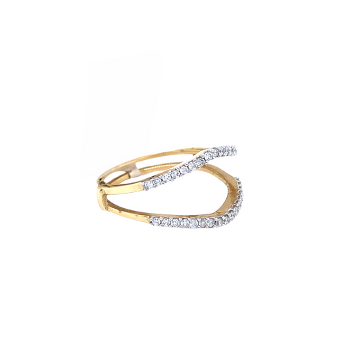 14kt Yellow Gold .25ct Diamond Jacket Ring