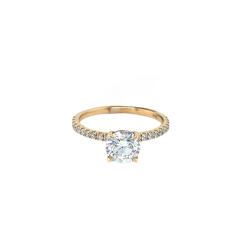 14kt Yellow Gold 1.02 +.20ct Diamond Ring