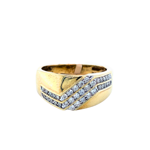10kt Yellow Gold .50tw Diamond Ring