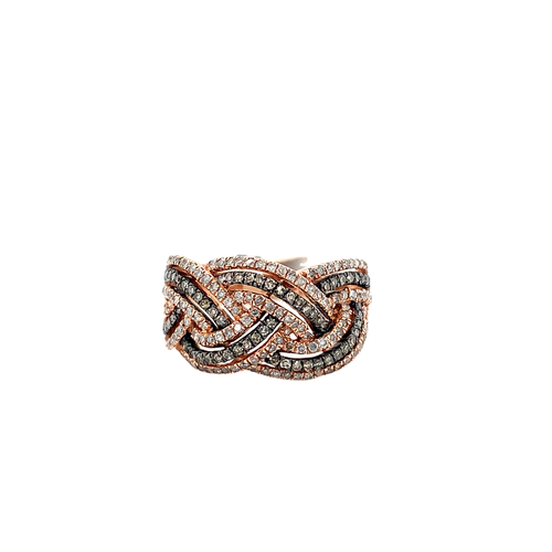 10kt Rose Gold .75 tw Diamond Ring