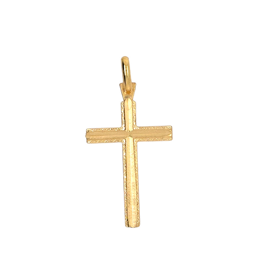 18kt Yellow Gold Cross Pendant