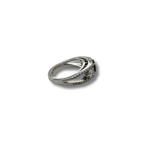 14KW Blue Sapphire and Diamond Fashion Ring