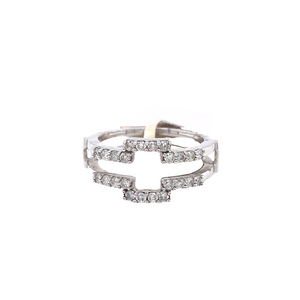 14kt White Gold .50ct Diamond Jacket Ring