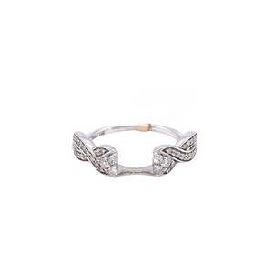 14kt White Gold .25ct Diamond Jacket Ring