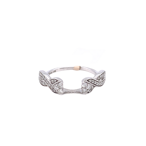 14kt White Gold .25ct Diamond Jacket Ring