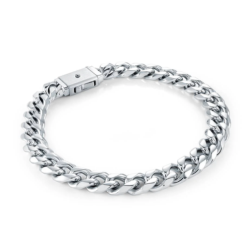 Italgem Stainless Steel Classic Curb Bracelet