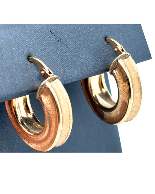 10kt Yellow Gold Hoops Earrings