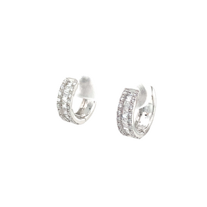 14kt White Gold Diamond Earrings