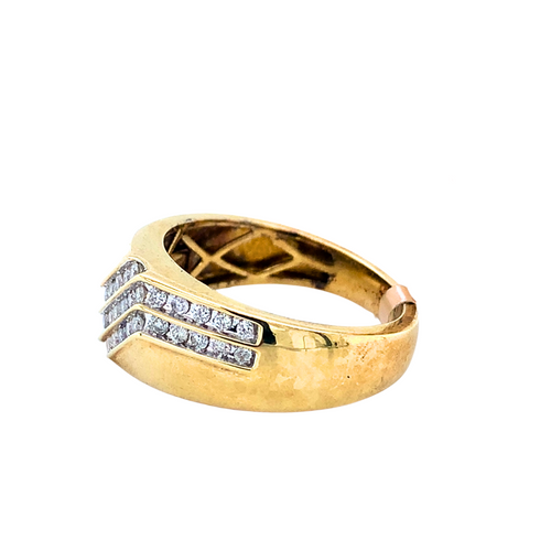 10kt Yellow Gold .50tw Diamond Ring