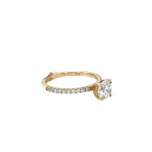 14kt Yellow Gold 1.02 +.20ct Diamond Ring