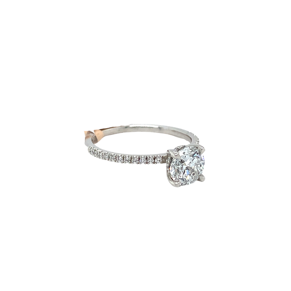 Platinum 1.01 + .15 ct Diamond Ring