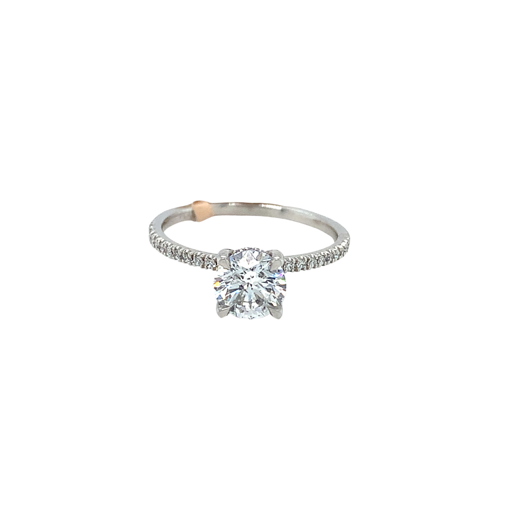 Platinum 1.01 + .15 ct Diamond Ring