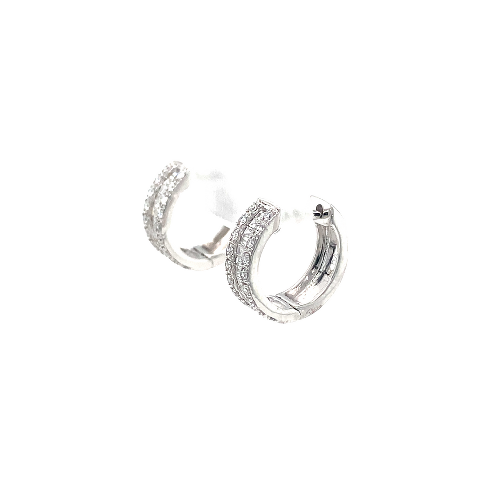 14kt White Gold Diamond Earrings