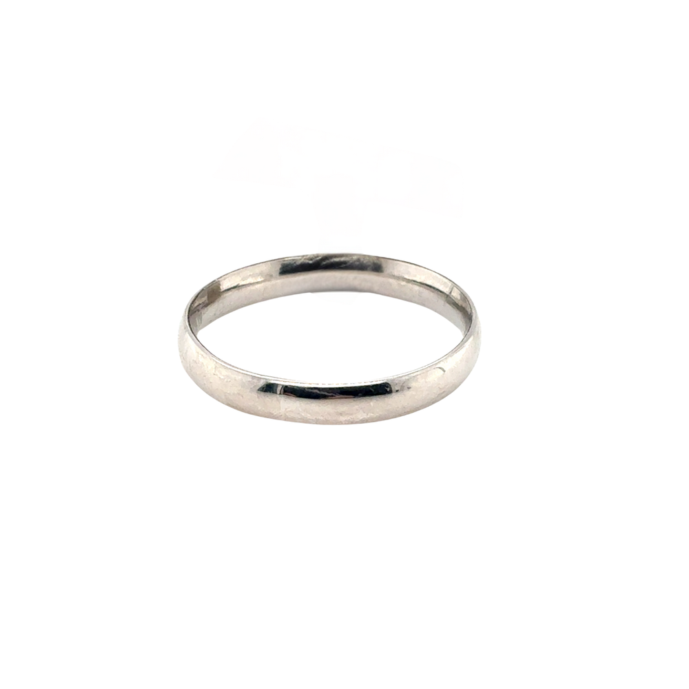 10kt White Gold Baby Band